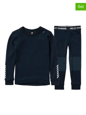 Helly Hansen 2-częściowy zestaw bielizny funkcyjnej w kolorze granatowym rozmiar: 128