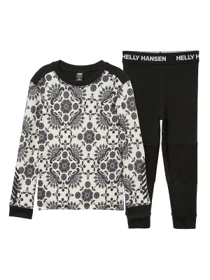 Helly Hansen 2-częściowy zestaw funkcyjny "Lifa" w kolorze czarno-białym rozmiar: 128