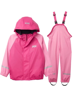 Helly Hansen 2-częściowy zestaw przeciwdeszczowy "Bergen" w kolorze różowo-jasnoróżowym rozmiar: 128