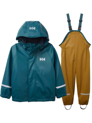 Helly Hansen 2-częściowy zestaw przeciwdeszczowy w kolorze niebiesko-jasnobrązowym rozmiar: 98