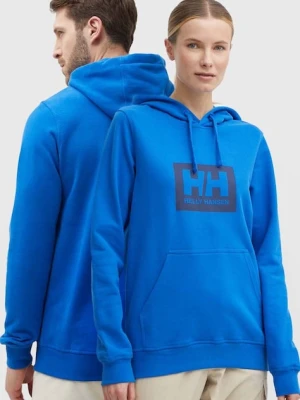 Helly Hansen bluza bawełniana niebieski