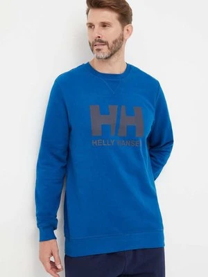 Helly Hansen bluza bawełniana męska kolor niebieski 34000