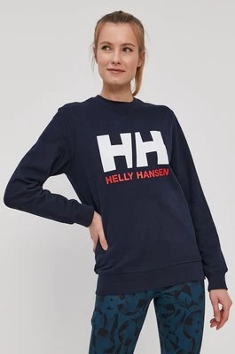 Helly Hansen Bluza damska kolor granatowy z nadrukiem 34003-071