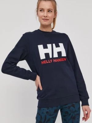 Helly Hansen Bluza damska kolor granatowy z nadrukiem 34003-071