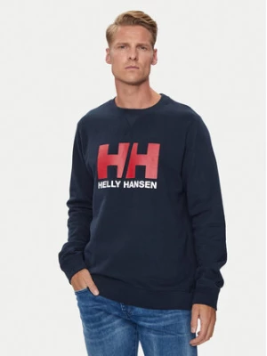 Helly Hansen Bluza Hh Logo Crew 34000 Granatowy Regular Fit