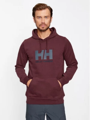Helly Hansen Bluza Logo 33977 Bordowy Regular Fit