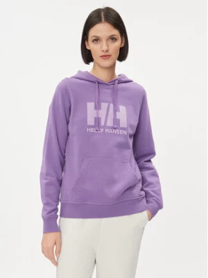 Helly Hansen Bluza Logo 33978 Fioletowy Regular Fit