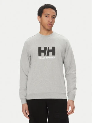 Helly Hansen Bluza Logo Crew 30395 Szary Regular Fit