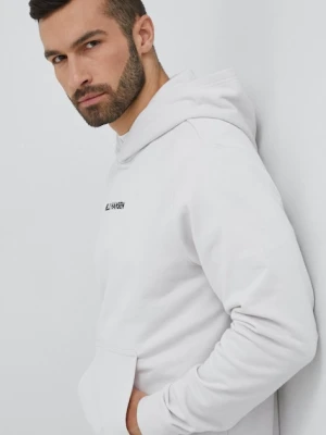 Helly Hansen bluza męska kolor szary z kapturem z aplikacją 53924-699