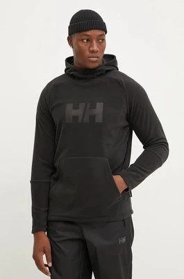 Helly Hansen bluza męska kolor zielony z kapturem gładka