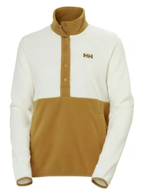 Helly Hansen Bluza polarowa "Daybreaker Snap" w kolorze kremowo-jasnobrązowym rozmiar: M