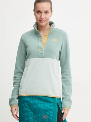 Helly Hansen bluza sportowa Daybreaker Snap kolor zielony wzorzysta 49535