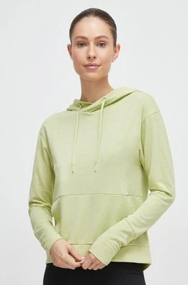 Helly Hansen bluza sportowa Lifa Tech damska kolor zielony z kapturem gładka Lifa Tech 48530