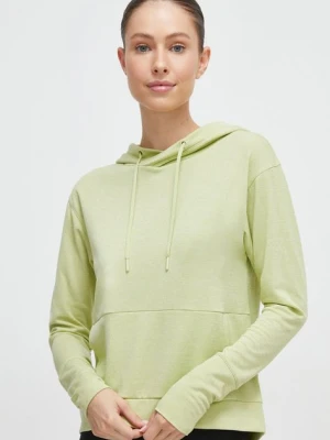 Helly Hansen bluza sportowa Lifa Tech damska kolor zielony z kapturem gładka Lifa Tech 48530