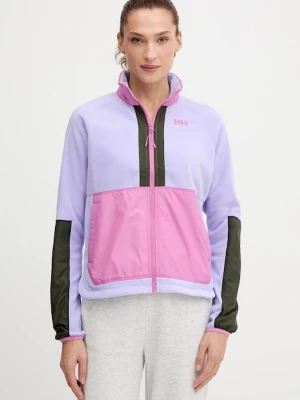 Helly Hansen bluza sportowa Rig kolor fioletowy wzorzysta 54078