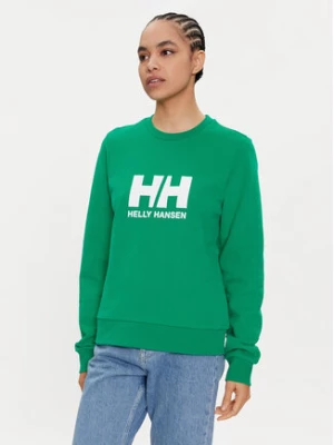 Helly Hansen Bluza W Hh Logo Crew Sweat 2.0 34462 Zielony Regular Fit