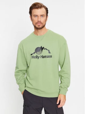Helly Hansen Bluza Yu Crew Sweater 2.0 53891 Zielony Regular Fit
