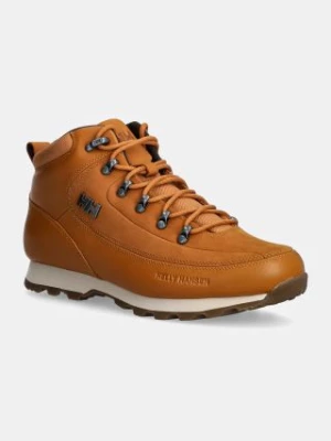 Helly Hansen buty skórzane The Forester Premium męskie kolor brązowy lekko ocieplone 12030