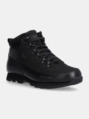 Helly Hansen buty skórzane The Forester Premium męskie kolor czarny lekko ocieplone 12030