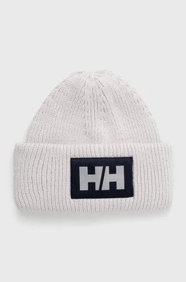 Helly Hansen czapka HH BOX BEANIE kolor szary z grubej dzianiny 53648