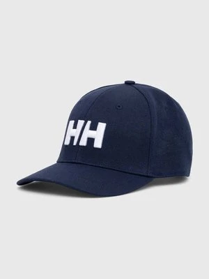 Helly Hansen czapka kolor granatowy z aplikacją 67300-990