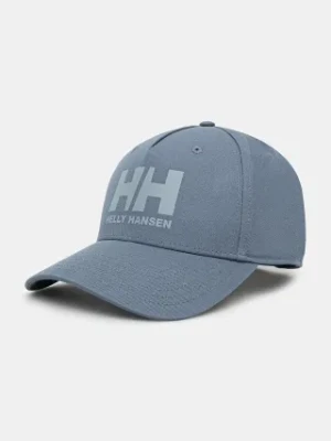 Helly Hansen czapka z daszkiem bawełniana Czapka Helly Hansen HH Ball Cap 67434 001 kolor niebieski z nadrukiem