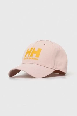 Helly Hansen czapka z daszkiem kolor różowy z nadrukiem 67434