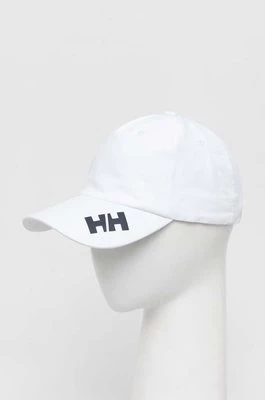 Helly Hansen czapka z daszkiem kolor biały z nadrukiem 67517