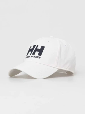 Helly Hansen czapka z daszkiem kolor biały z nadrukiem 67434