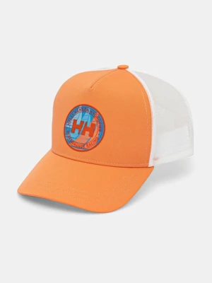 Helly Hansen czapka z daszkiem kolor pomarańczowy 67520