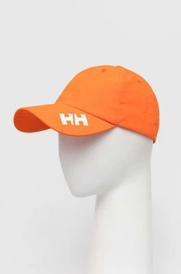 Helly Hansen czapka z daszkiem kolor pomarańczowy z nadrukiem 67517