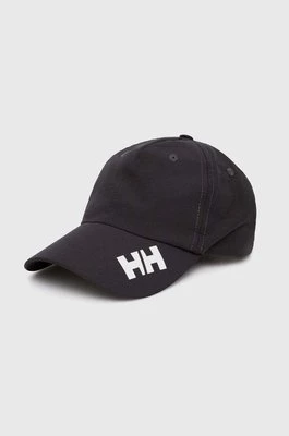 Helly Hansen czapka z daszkiem kolor szary z nadrukiem 67517