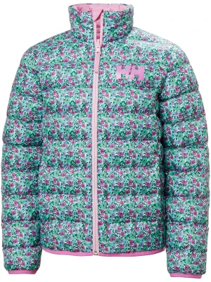 Helly Hansen Dwustronna kurtka pikowana "Marka" w kolorze jasnoróżowo-zielonym rozmiar: 164