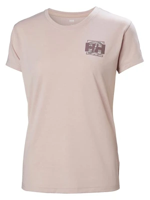 Helly Hansen Koszulka funkcyjna "Skog Graphic Tee" w kolorze jasnoróżowym rozmiar: L