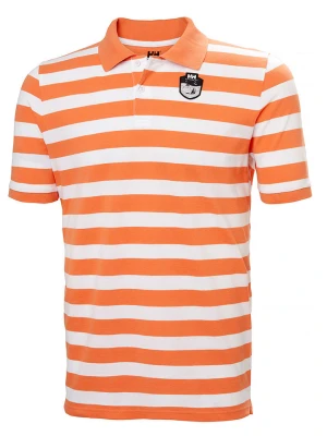 Helly Hansen Koszulka polo "Mastrand" w kolorze pomarańczowo-białym rozmiar: S