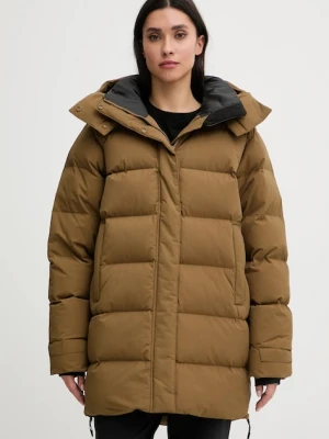 Helly Hansen kurtka damska kolor zielony zimowa