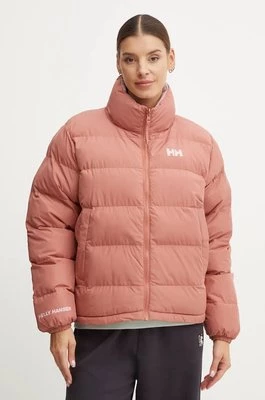 Helly Hansen kurtka dwustronna damska kolor różowy zimowa oversize