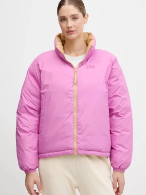 Helly Hansen kurtka dwustronna YU 23 REVERSIBLE PUFFER damska kolor żółty zimowa oversize 54061