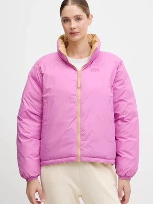 Helly Hansen kurtka dwustronna YU 23 REVERSIBLE PUFFER damska kolor żółty zimowa oversize 54061