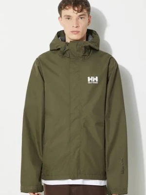 Helly Hansen kurtka kolor zielony przejściowa