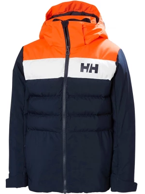 Helly Hansen Kurtka narciarska "Cyclone" w kolorze granatowo-pomarańczowym rozmiar: 128