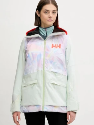 Helly Hansen kurtka narciarska POWCHASER 2.0 kolor zielony 65923