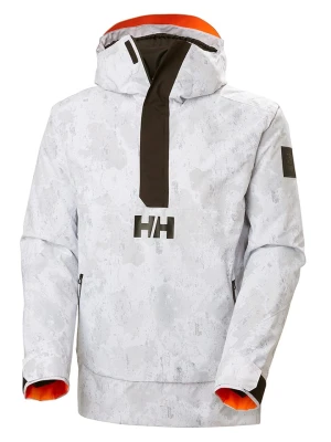 Helly Hansen Kurtka narciarska "Ullr D" w kolorze biało-szaro-czarnym rozmiar: XL