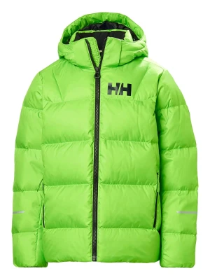 Helly Hansen Kurtka puchowa "Isfjord" w kolorze jaskrawozielonym rozmiar: 176