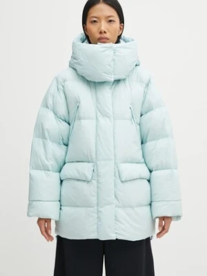 Helly Hansen kurtka puchowa W INSPIRE DOWN PUFFER kolor turkusowy zimowa oversize 53075