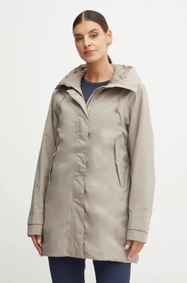 Helly Hansen kurtka VICTORIA INS MID RAIN damska kolor szary przejściowa 54101