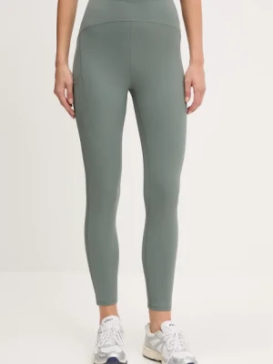 Helly Hansen legginsy damskie kolor zielony gładkie 34318