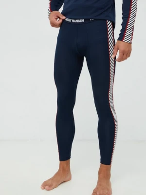 Helly Hansen legginsy funkcyjne Lifa kolor granatowy