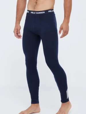 Helly Hansen legginsy funkcyjne LIFA MERINO kolor granatowy 49366