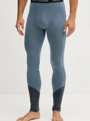 Helly Hansen legginsy funkcyjne LIFA MERINO kolor niebieski 49366